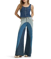 Wrangler® x Lainey Wilson Groovy Wide Leg Jeans