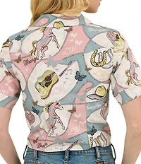 Wrangler® x Lainey Wilson Wild Horses Short Sleeve Woven Shirt