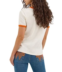 Wrangler x Whataburger Ringer #double;Flying W#double; Crew Neck Short Sleeve Tee