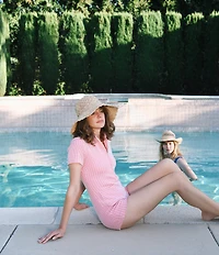 Wyeth Esme Patterned Straw Bucket Hat