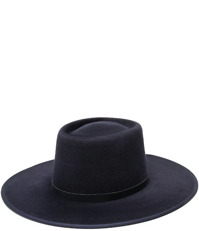 Wyeth Jess Round Wide Brim Wool Fedora Hat