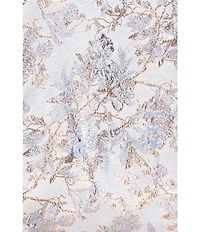 Xscape Brocade Floral Print Sweetheart Neck Short Sleeve A-Line Gown