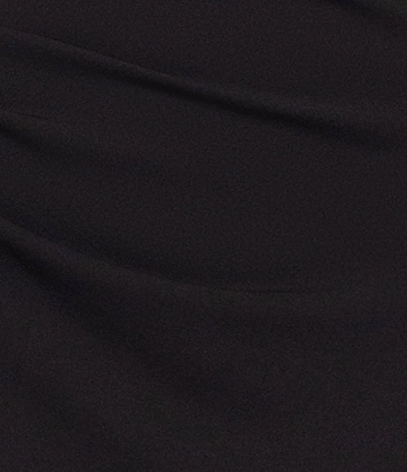 Xscape Halter Scuba Crepe Ruched Sheath Gown