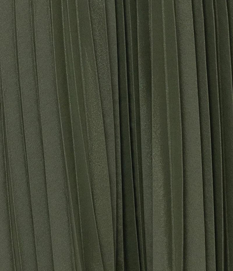 Xscape Long Organza Pleated Dress