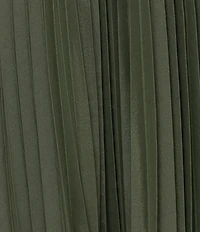 Xscape Long Organza Pleated Dress
