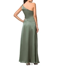 Xscape Long Satin Twist Gown