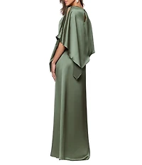 Xscape Long Satin With Overlay