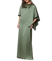Xscape Long Satin With Overlay
