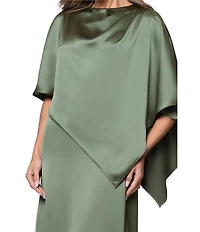 Xscape Long Satin With Overlay