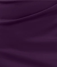 Xscape Long Tech Scuba Rouched Dress