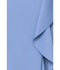 Xscape Off the Shoulder Ride Ruffle Gown