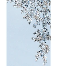 Xscape One Shoulder Beaded Applique Long Dress