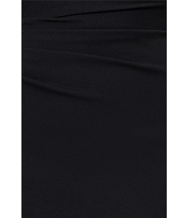 Xscape One Shoulder Chiffon Drape Dress