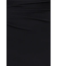 Xscape One Shoulder Chiffon Drape Dress
