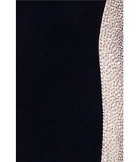 Xscape One Shoulder Rhinestone Mermaid Gown