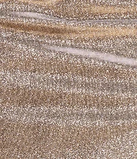 Xscape Petite Size Glitter Knit Asymmetrical Neck Gown