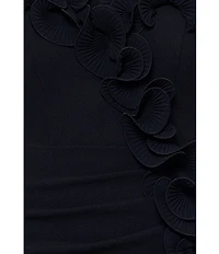 Xscape Petite Size Strapless Sweetheart Neck Ruffle Hem Long Dress
