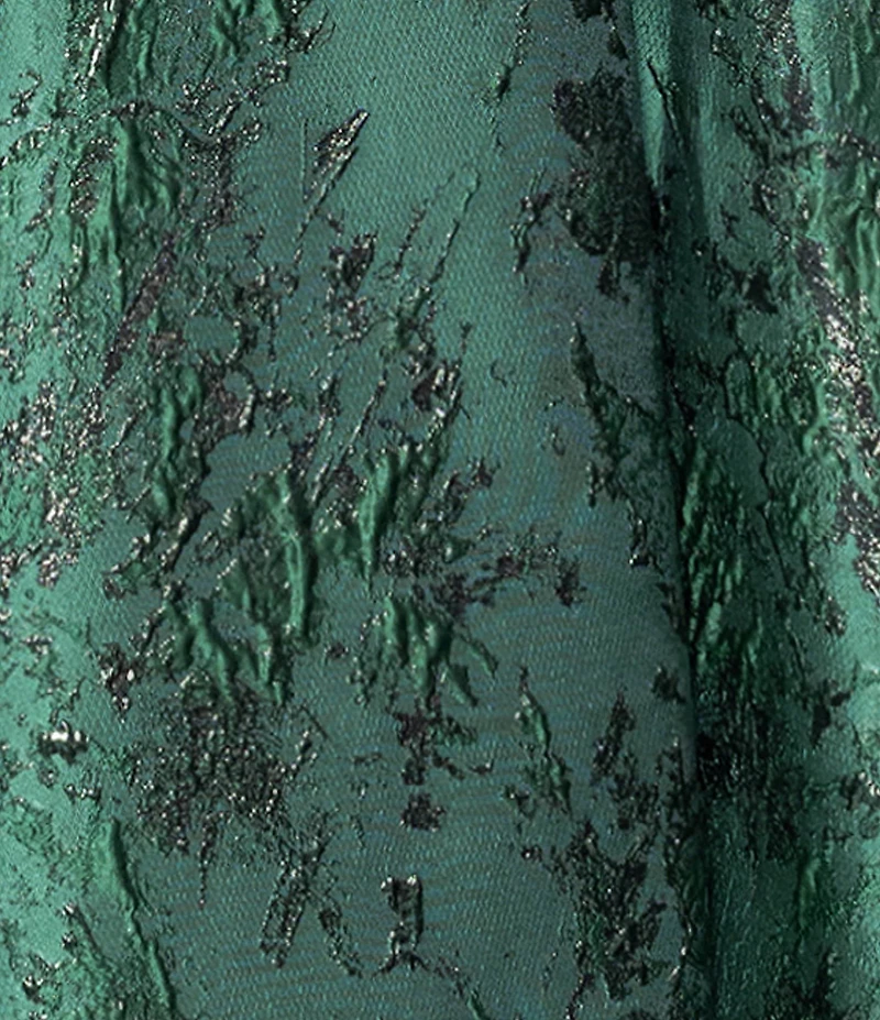 Xscape Plus Size Off The Shoulder Brocade Long Gown