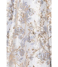 Xscape Plus Size Off-the-Shoulder Sweetheart Neck Short Sleeve Brocade Ball Gown