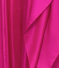 Xscape Plus Size One Shoulder Cascading Side Ruffle Organza A-Line Long Gown