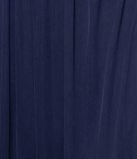 Xscape Plus Size Surplice Neck Floral Beaded Sleeve Long Gown