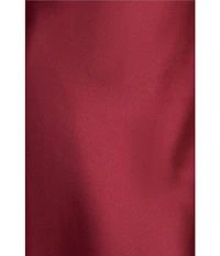 Xscape Satin Cross Front Halter Neck Sleeveless Tie Back Gown
