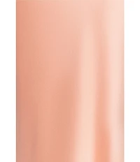 Xscape Satin Halter Bow Tie Back Sleeveless Sheath Gown