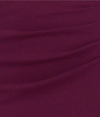 Xscape Scuba Crepe Ruffle Top Long Dress