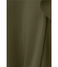 Xscape Suba Strapless Ruched Side Ruffle Sheath Dress