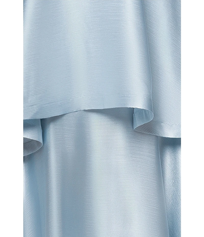 Xscape Tiered Satin Gown