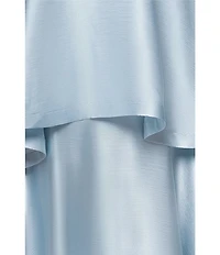 Xscape Tiered Satin Gown