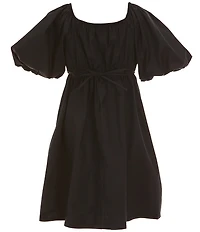 Xtraordinary Big Girls Bubble-Sleeve Pleated Empire-Waist Dress