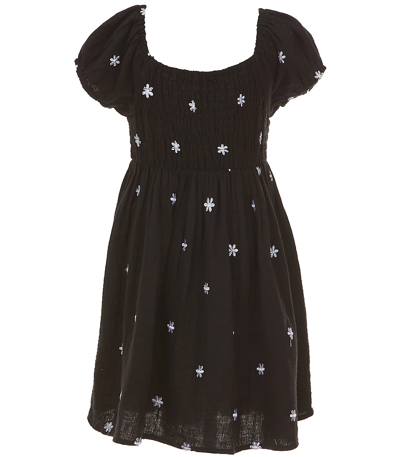 Xtraordinary Big Girls Cap-Sleeve Patterned A-Line Dress