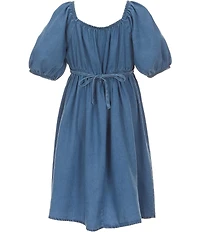 Xtraordinary Big Girls Elbow-Sleeve Fit-And-Flare Dress