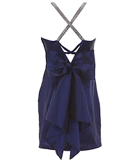 Xtraordinary Big Girls Sleeveless Embellished X-Back Sheath Dress