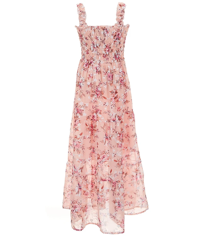 Xtraordinary Big Girls Sleeveless Allover Floral-Printed Long Dress