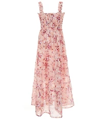 Xtraordinary Big Girls Sleeveless Allover Floral-Printed Long Dress
