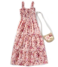 Xtraordinary Big Girls Sleeveless Allover Floral-Printed Long Dress