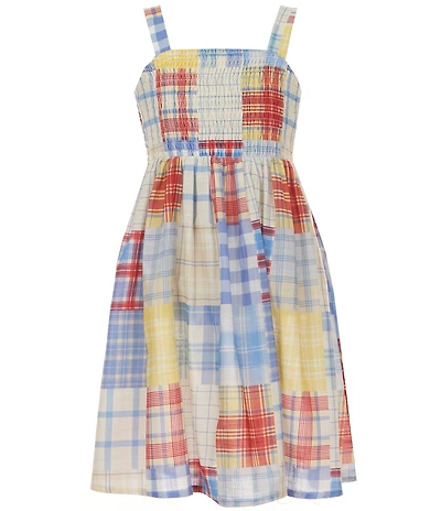 Xtraordinary Big Girls Sleeveless Mixed-Plaid A-Line Dress