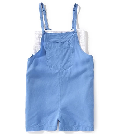Xtraordinary Big Girls Sleeveless Patch-Pocket Romper & Strapless Tube Top Set