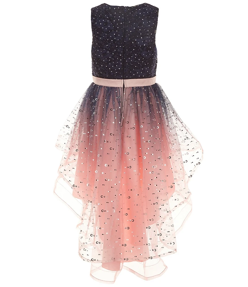 Xtraordinary Big Girls Sleeveless Solid/Ombre-Printed Fit-And-Flare Dress