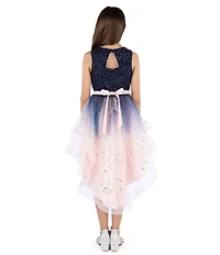 Xtraordinary Big Girls Sleeveless Solid/Ombre-Printed Fit-And-Flare Dress