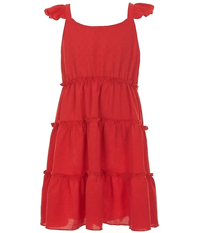 Xtraordinary Big Girls Sleeveless Tiered A-Line Dress