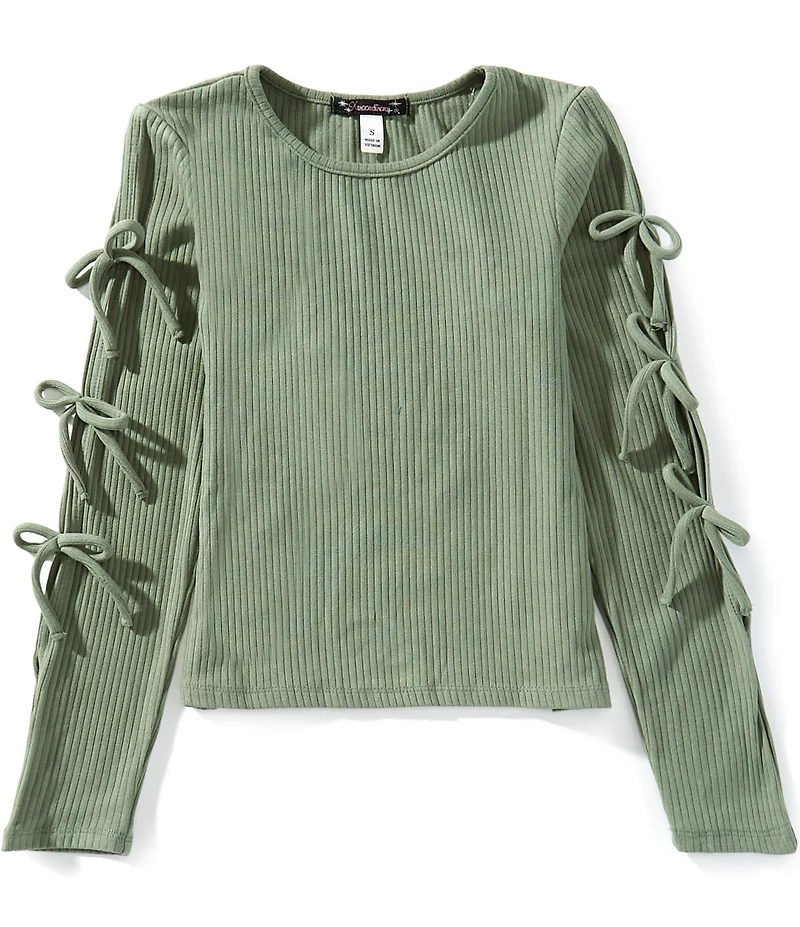 Xtraordinary Big Girls Bow Long Sleeve Top