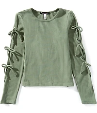 Xtraordinary Big Girls Bow Long Sleeve Top