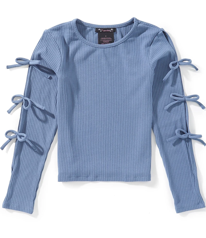 Xtraordinary Big Girls Bow Long Sleeve Top