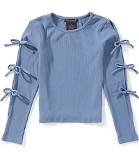 Xtraordinary Big Girls Bow Long Sleeve Top