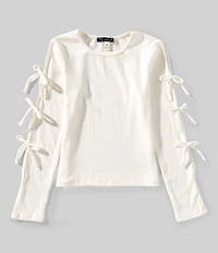 Xtraordinary Big Girls Bow Long Sleeve Top