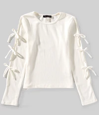 Xtraordinary Big Girls Bow Long Sleeve Top