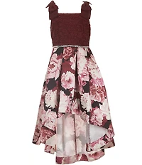 Xtraordinary Big Girls Lace Floral Hi Low A-Line Dress